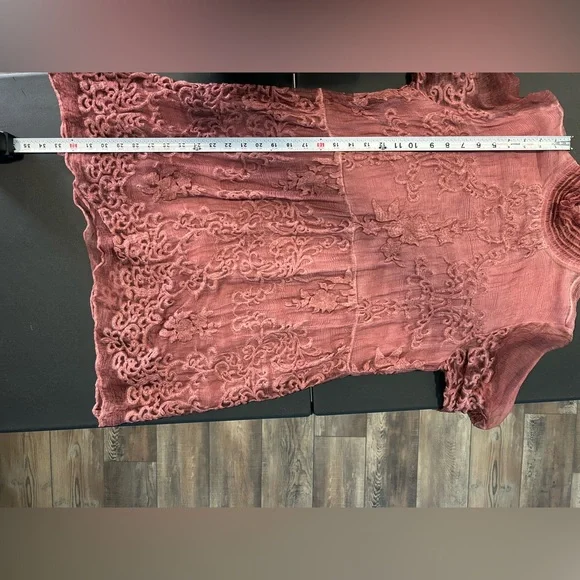 Soft Surroundings 100% Silk Embroidered Tunic Size Medium - Picture 9 of 11